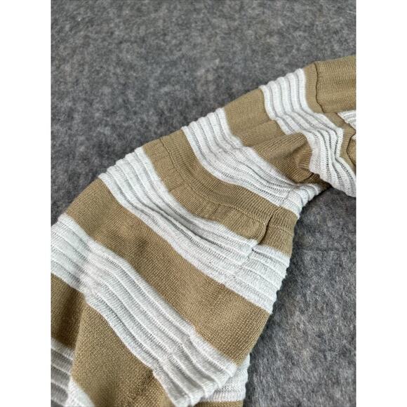 Lee Women Brown /white Stripe Pullover‎ Sweater Large - Picture 11 of 14